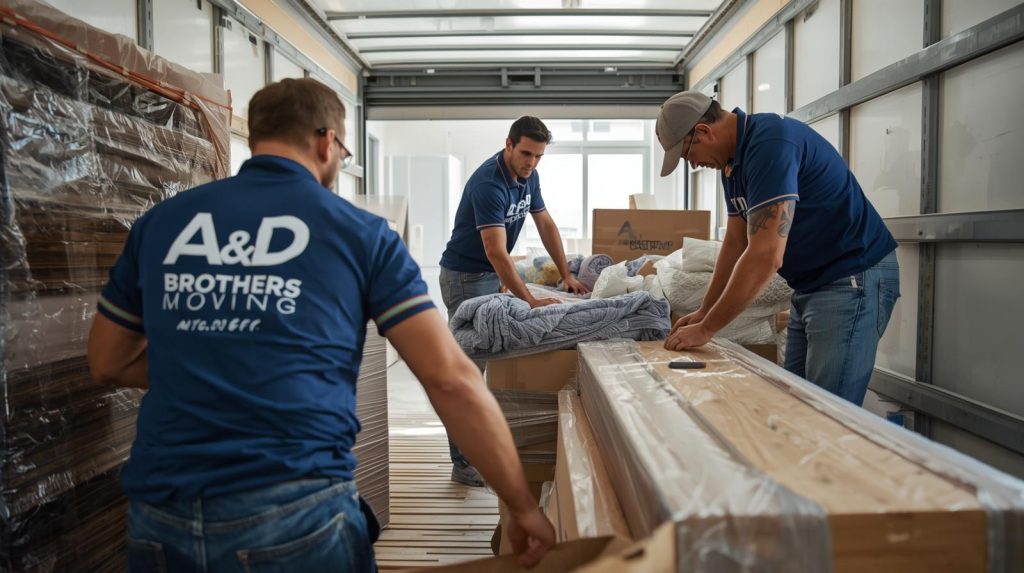 Experienced Manhattan movers loading furniture