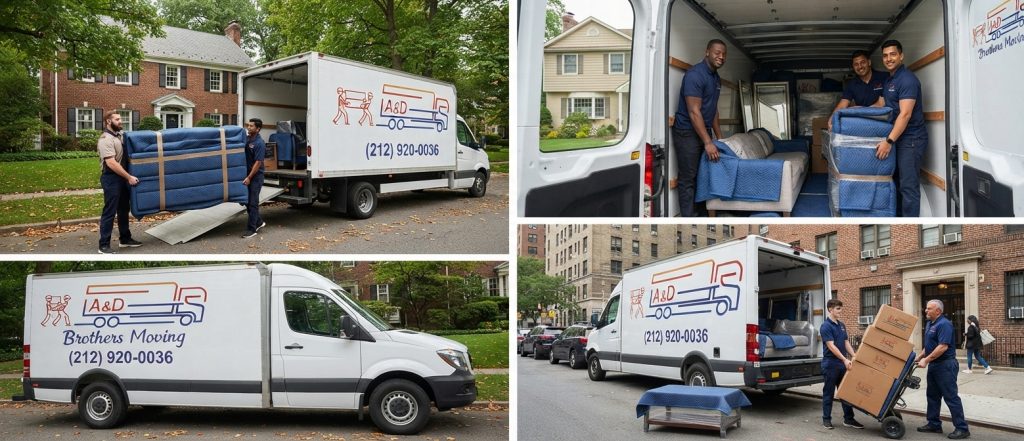 Apartment movers service in New York helping with a summer apartment move